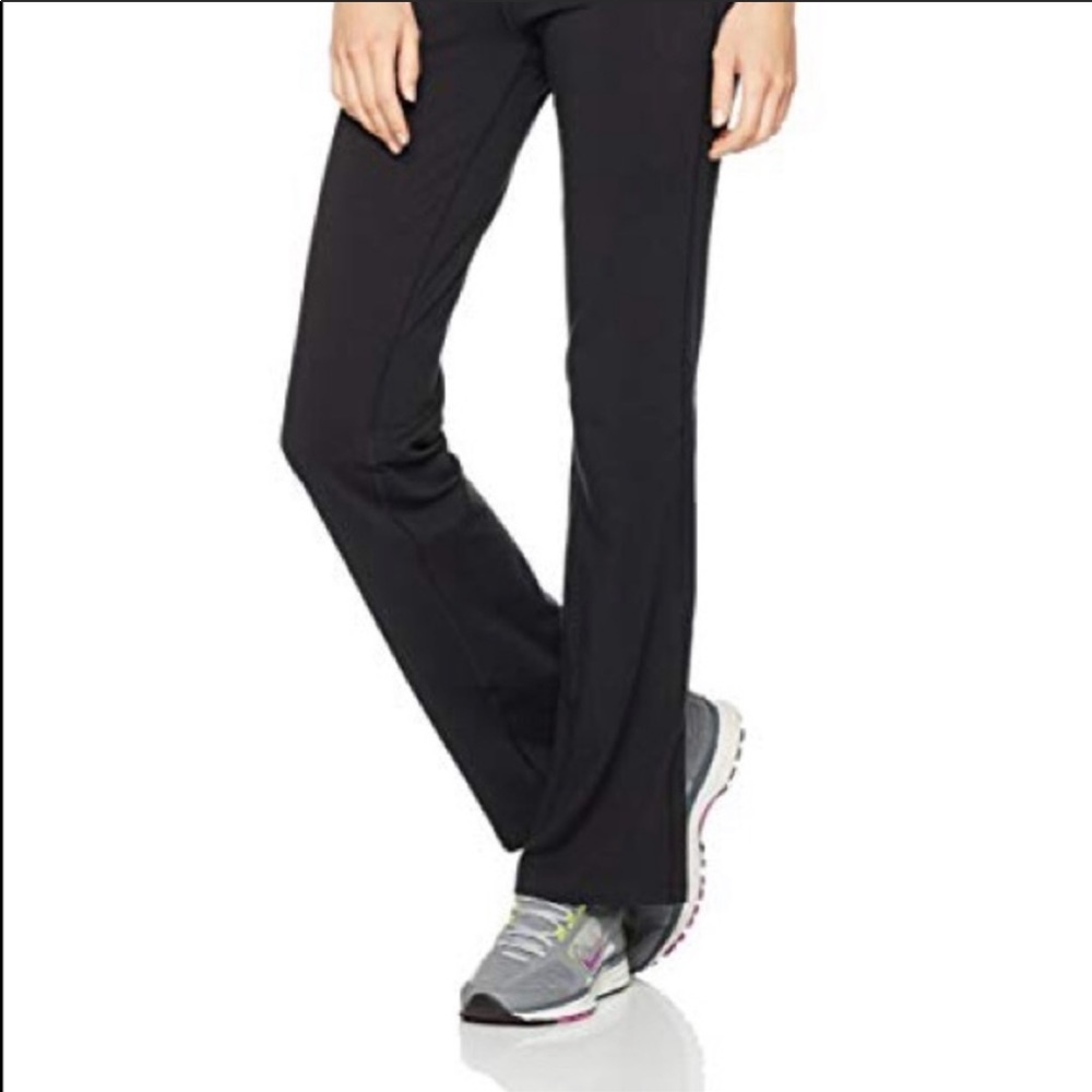 NWT Nike: Extra Small Long Black Flare Workout Leggings - Picture 4 of 8
